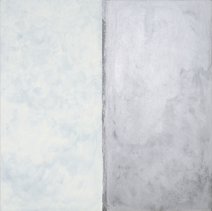 Pat Steir White and Silver